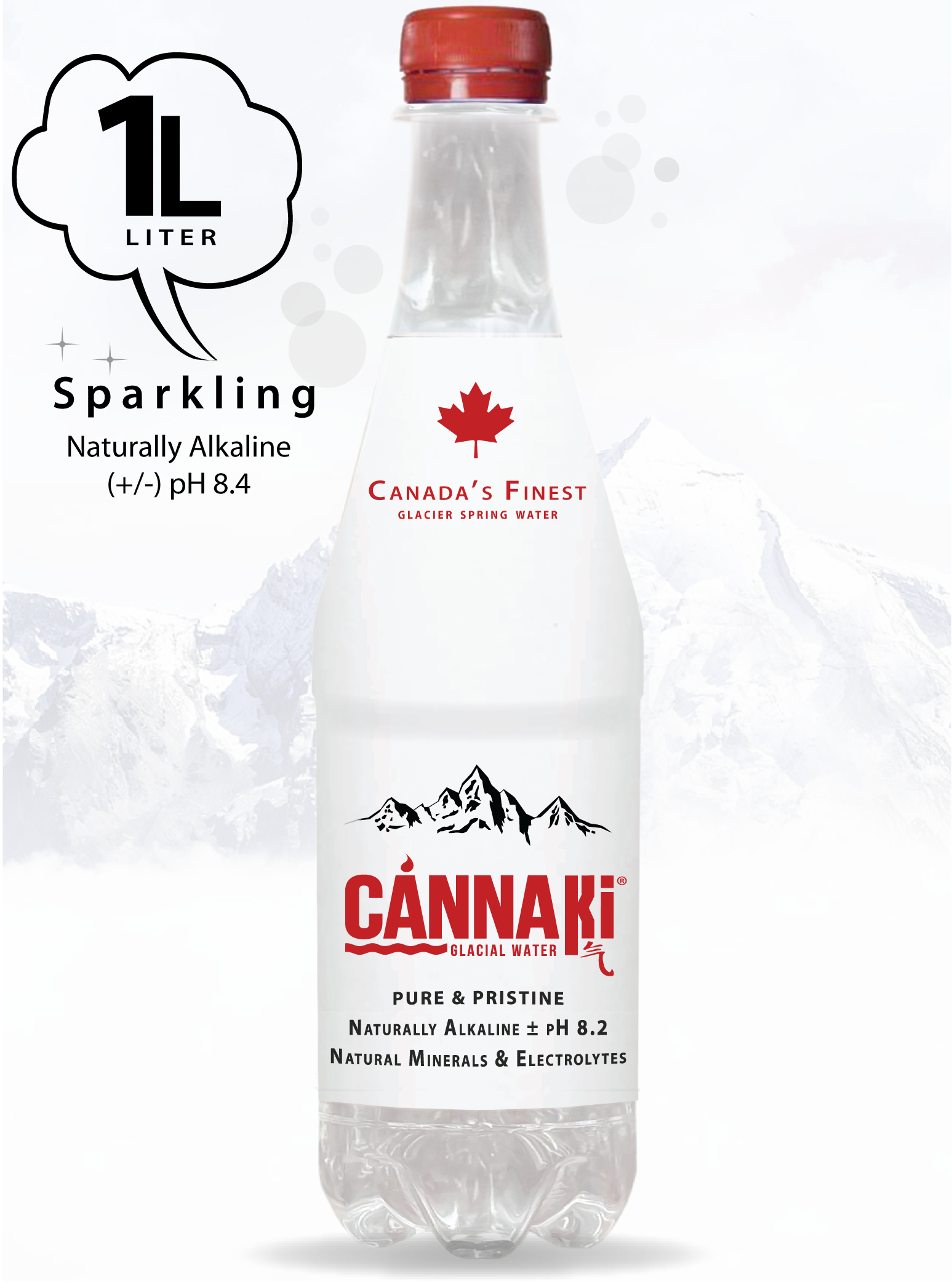 CÁNNAKi® Natural Glacial Spring Sparkling Water
