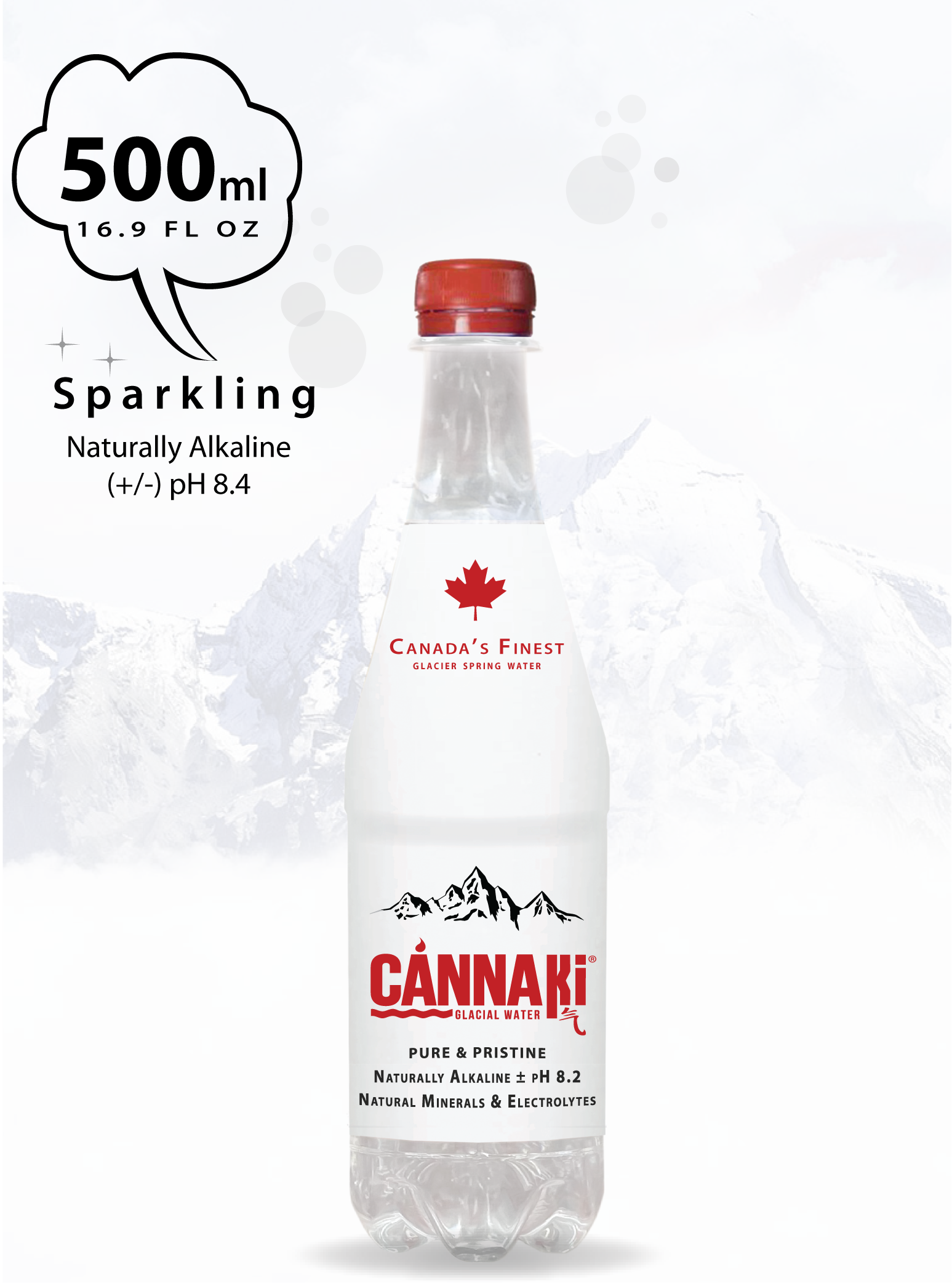 CÁNNAKi® Natural Glacial Spring Sparkling Water